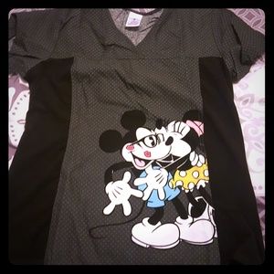 Mickey & Minnie scrub top